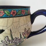 Antique two-handled cup – Authentic Longwy enamels