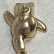Solid brass panda-shaped wall hooks