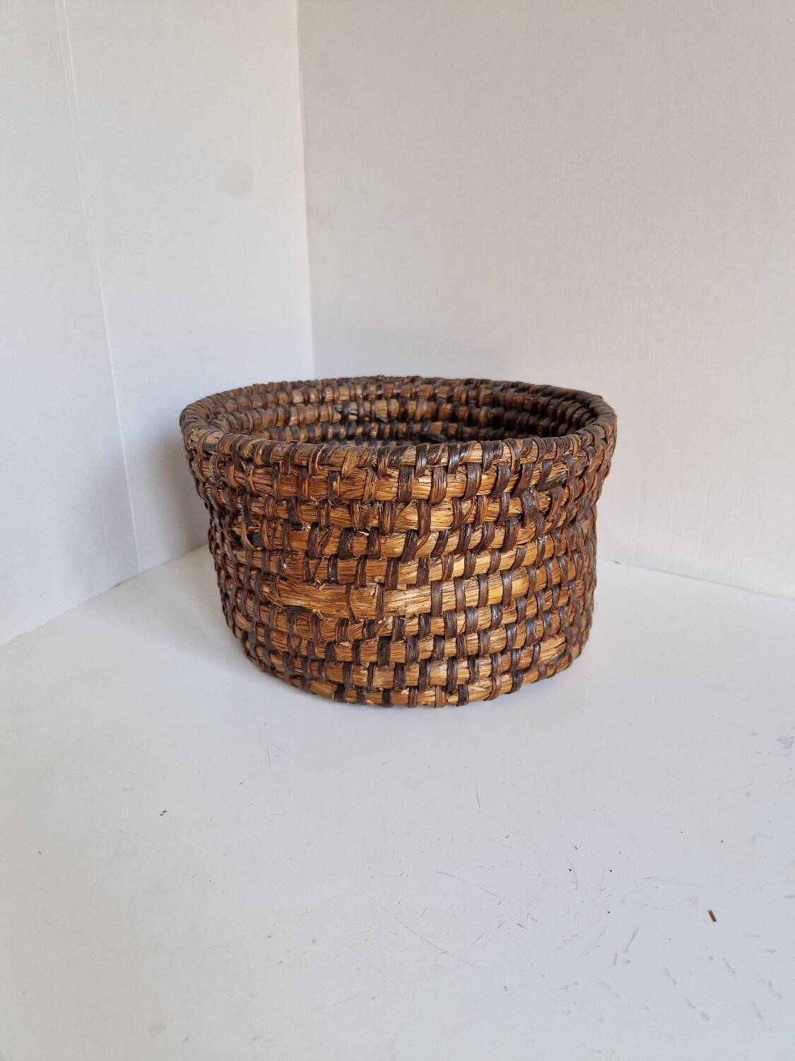 large straw basket banneton folk art bread bakery