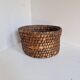 large straw basket banneton folk art bread bakery