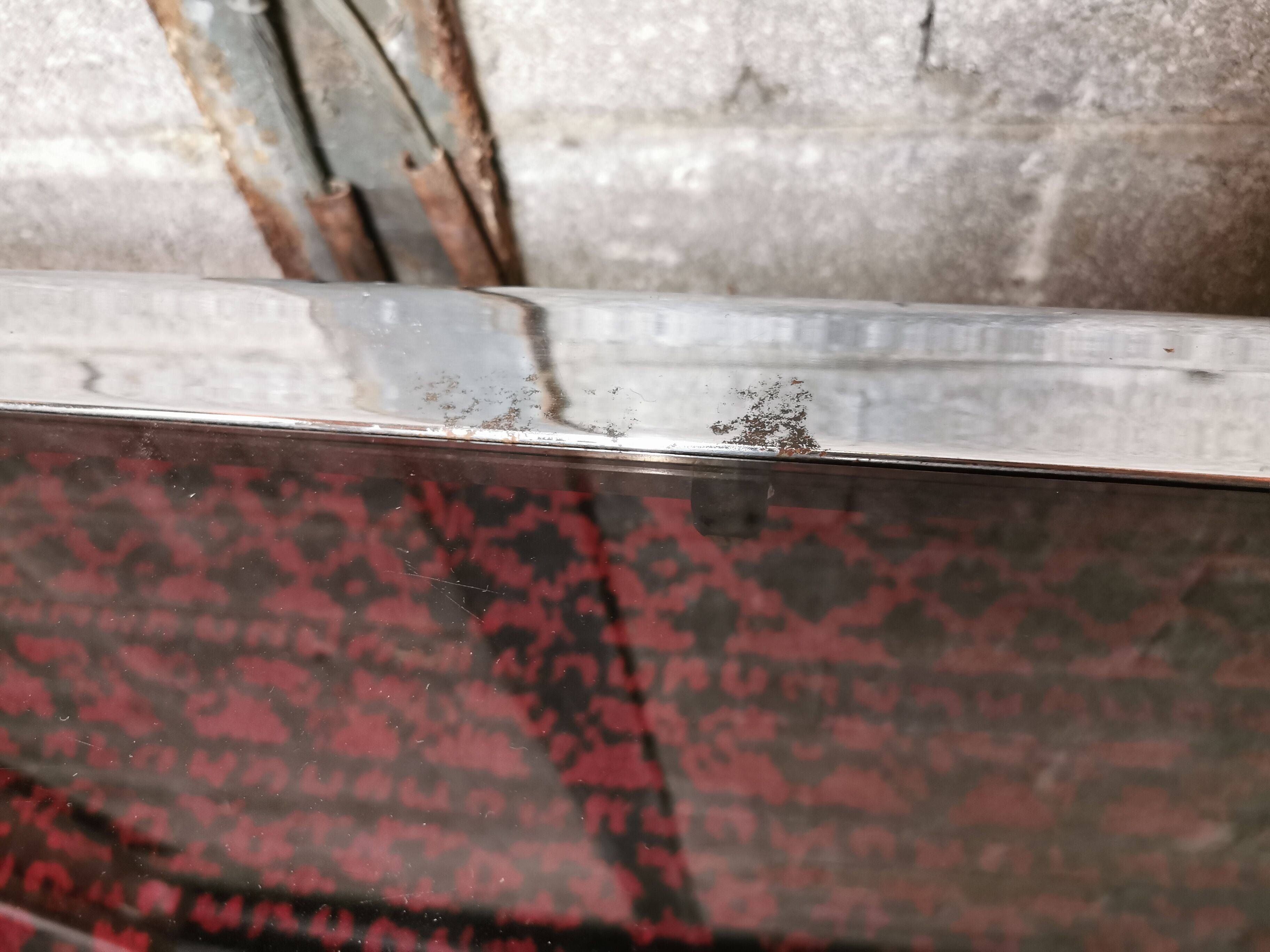 Chrome coffee table and smoked glass