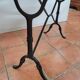 Bistro table marble top, 120×60cms