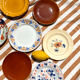 Set of 12 mismatched antique plates