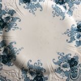 5 small Longwy plates, Gobelins model, late 19th century