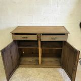 Parisian buffet made of raw wood