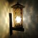 Metal and blown glass sconce from the 1950s