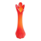 Vase vintage en verre soufflé à la main Amberina – Style moderne du milieu du siècle