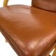 Vintage Danish armchair cognac leather by Stouby