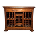 19th century Louis Philippe panetière in walnut, sideboard, storage