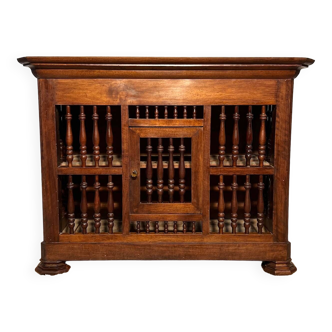 19th century Louis Philippe panetière in walnut, sideboard, storage