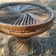 Vintage antique rattan wicker chair armchair