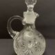 Small carafe in cut crystal