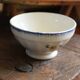 Small bowl on foot with small flowers Digoin Sarreguemines