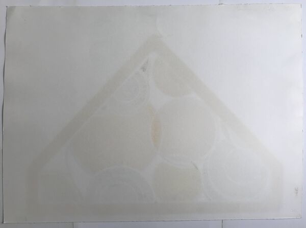 John Harrison LEVEE, Pyramid, 1970. Sérigraphie originale signée au crayon