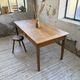 Cherry farmhouse table with spindle legs, 1950s