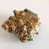 Ashtray "shell" in polychrome / vintage ceramic 50s-60s