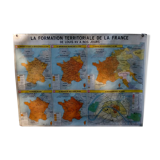 School poster diplomat the territorial formation of France 1962
