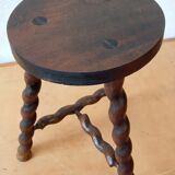 Tripod stool spiral feet