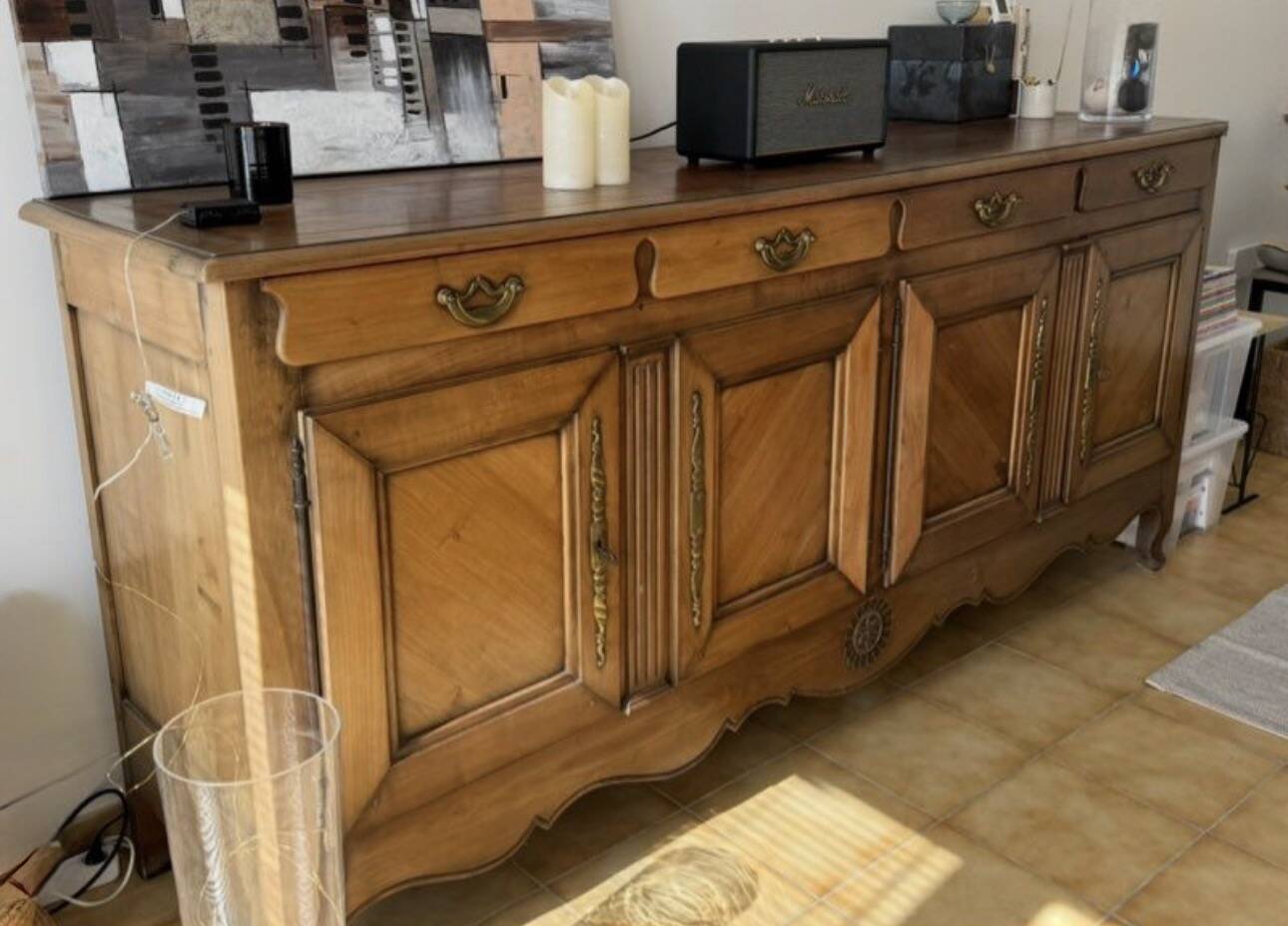 Solid wood buffet