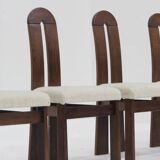 Vintage brutalist dining chairs, set of 6