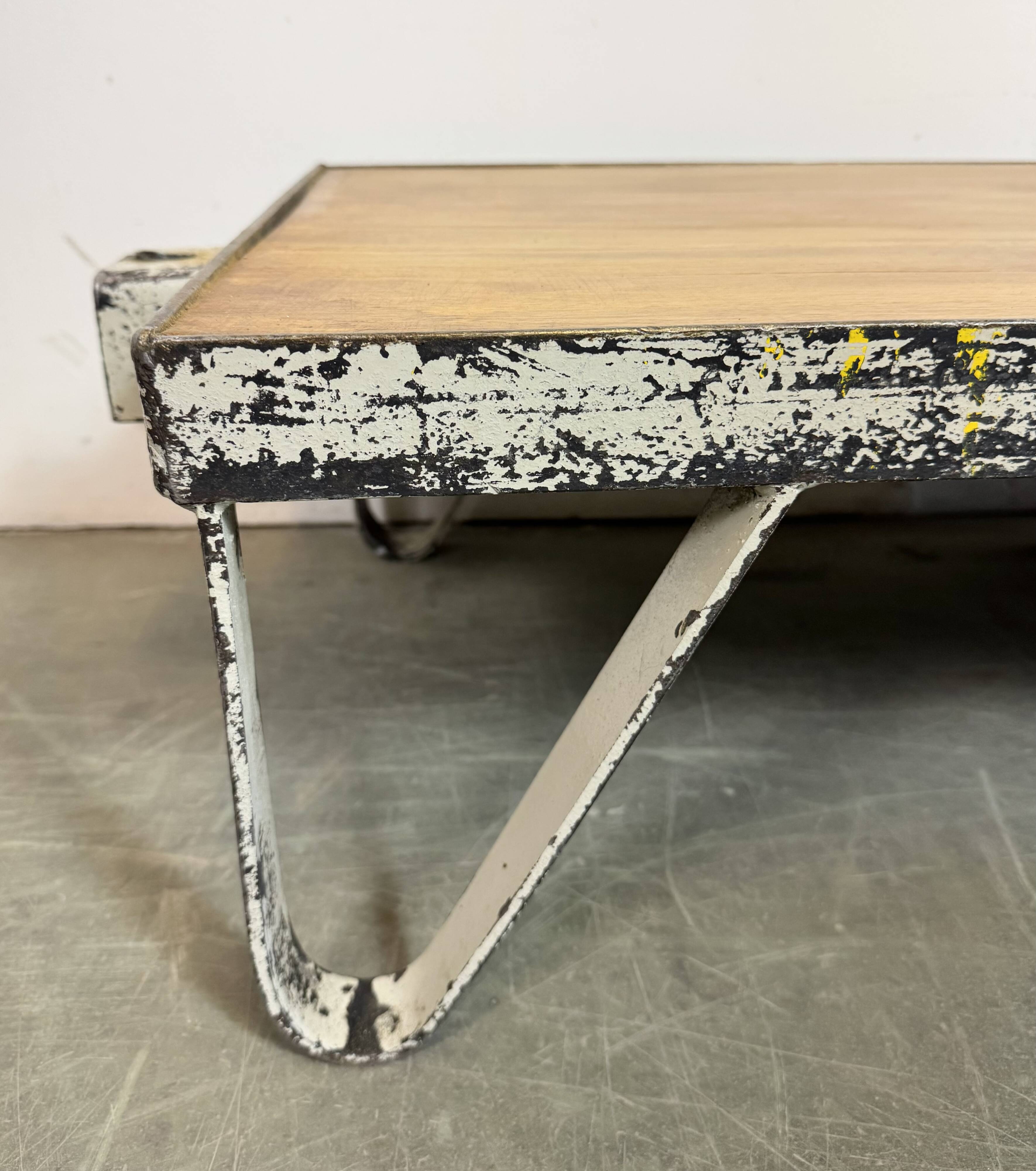 Grey Industrial Coffee Table Cart, 1960s