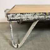 Grey Industrial Coffee Table Cart, 1960s