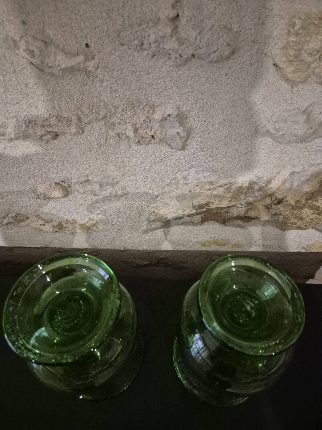 Glass candle holders