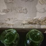 Glass candle holders