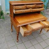 Napoleon III period tiered walnut desk from the 19th century