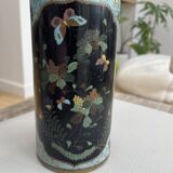 Pot petit vase en bronze émaillé époque XIXe