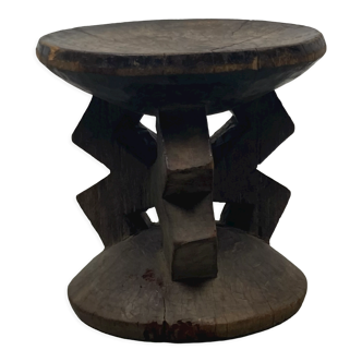 Tabouret africain wabi sabi