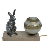 Old bedside lamp art deco nightlight rabbit dlg benjamin rabier