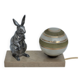 Old bedside lamp art deco nightlight rabbit dlg benjamin rabier