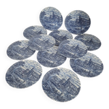Set of 12 dessert plates from The Post House by Bursley