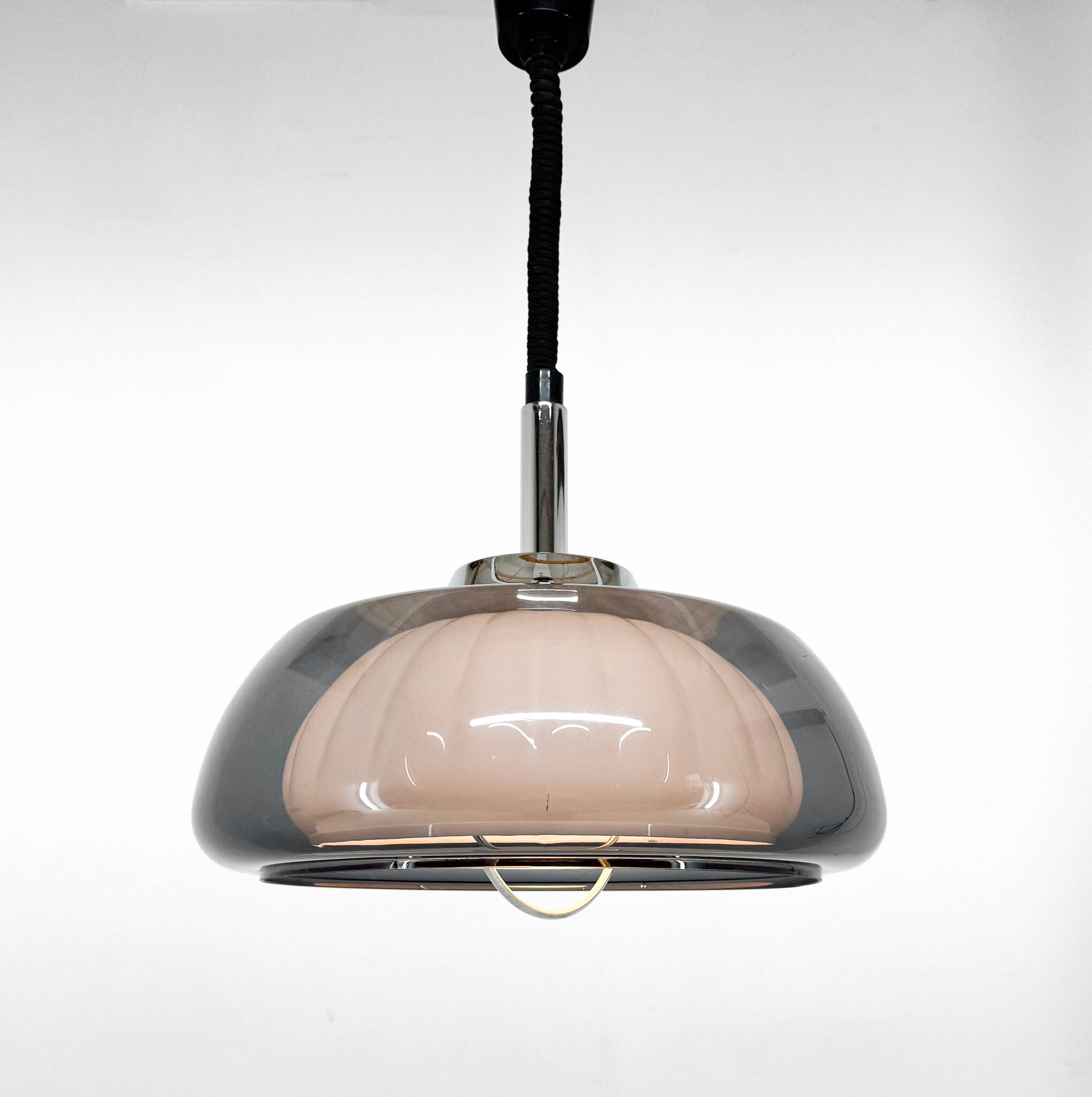 Mid-Century Space Age Adjustable Pendant Light, Italy