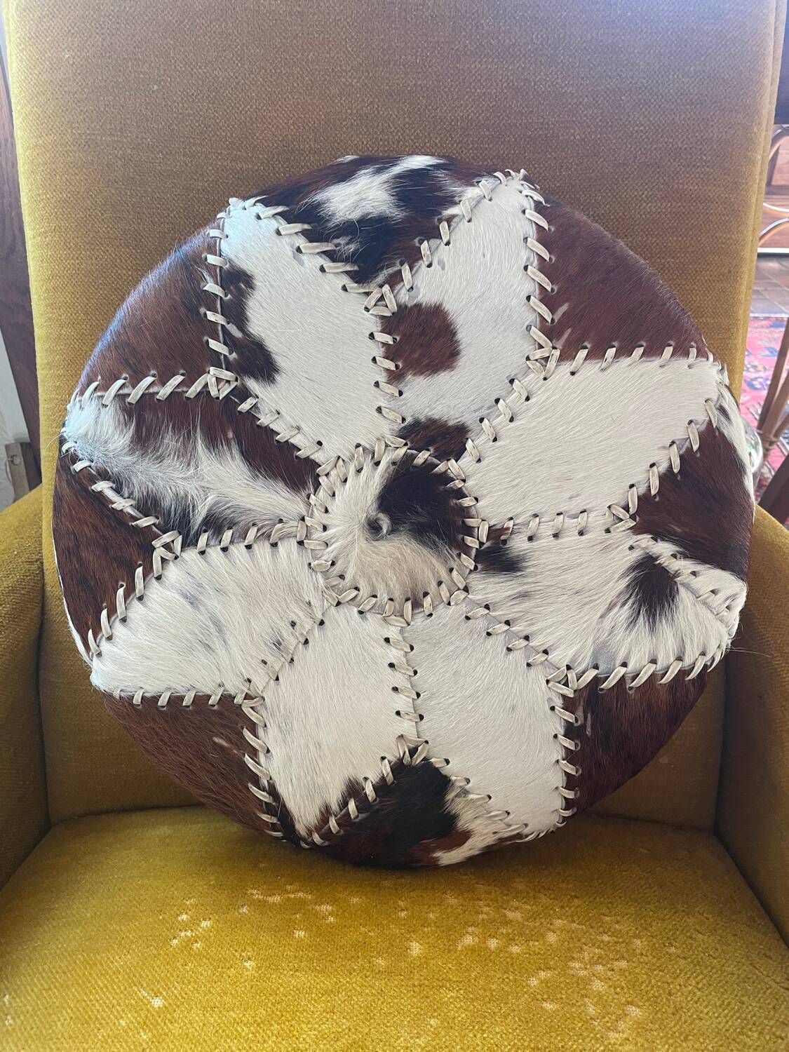 Goatskin floor cushion 1970