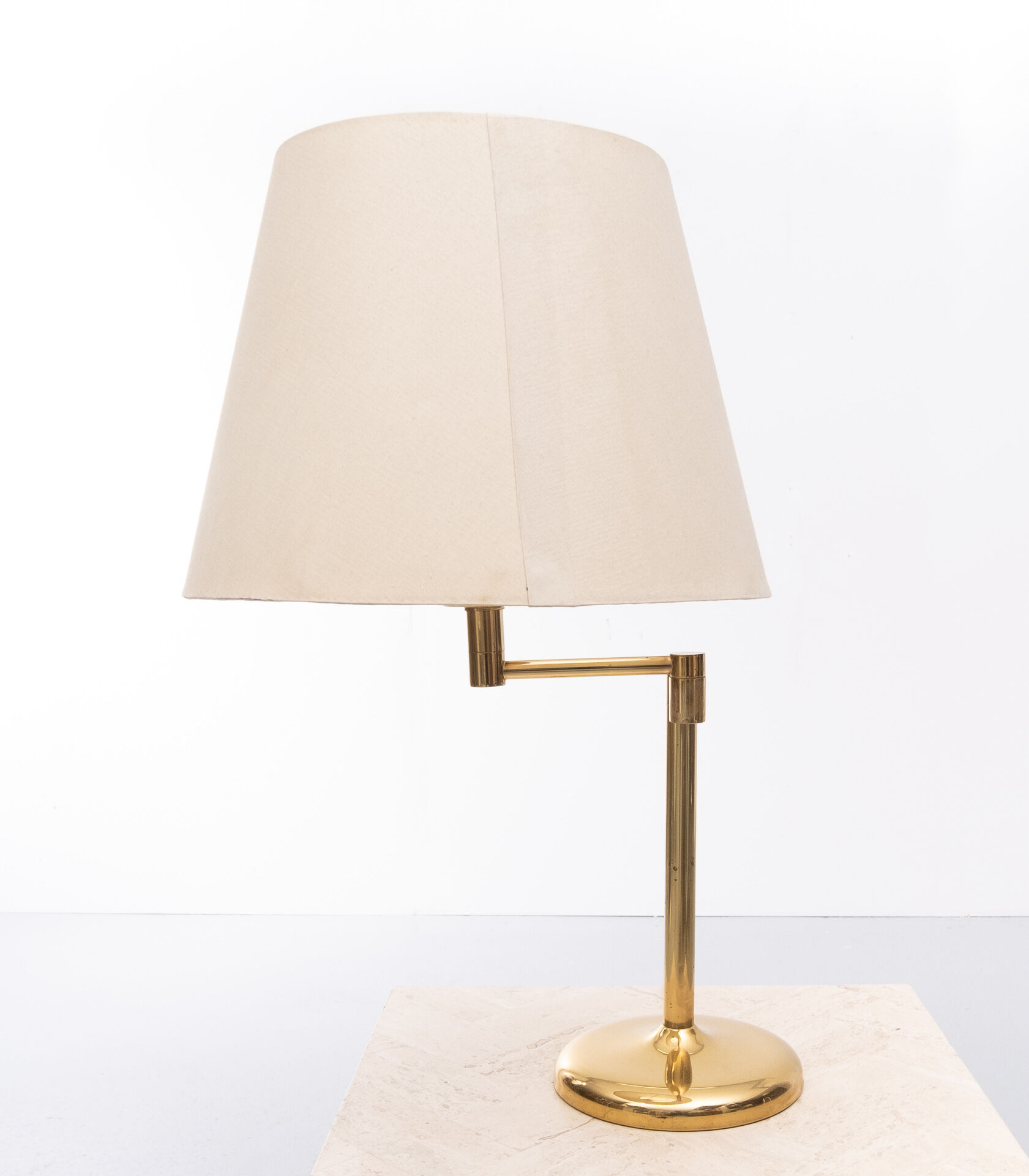 Solken Leuchten Brass Table Lamp, 1970s