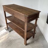Oak console drapery 1950