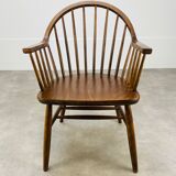 Baumann armchair with Scandinavian style bars, desk