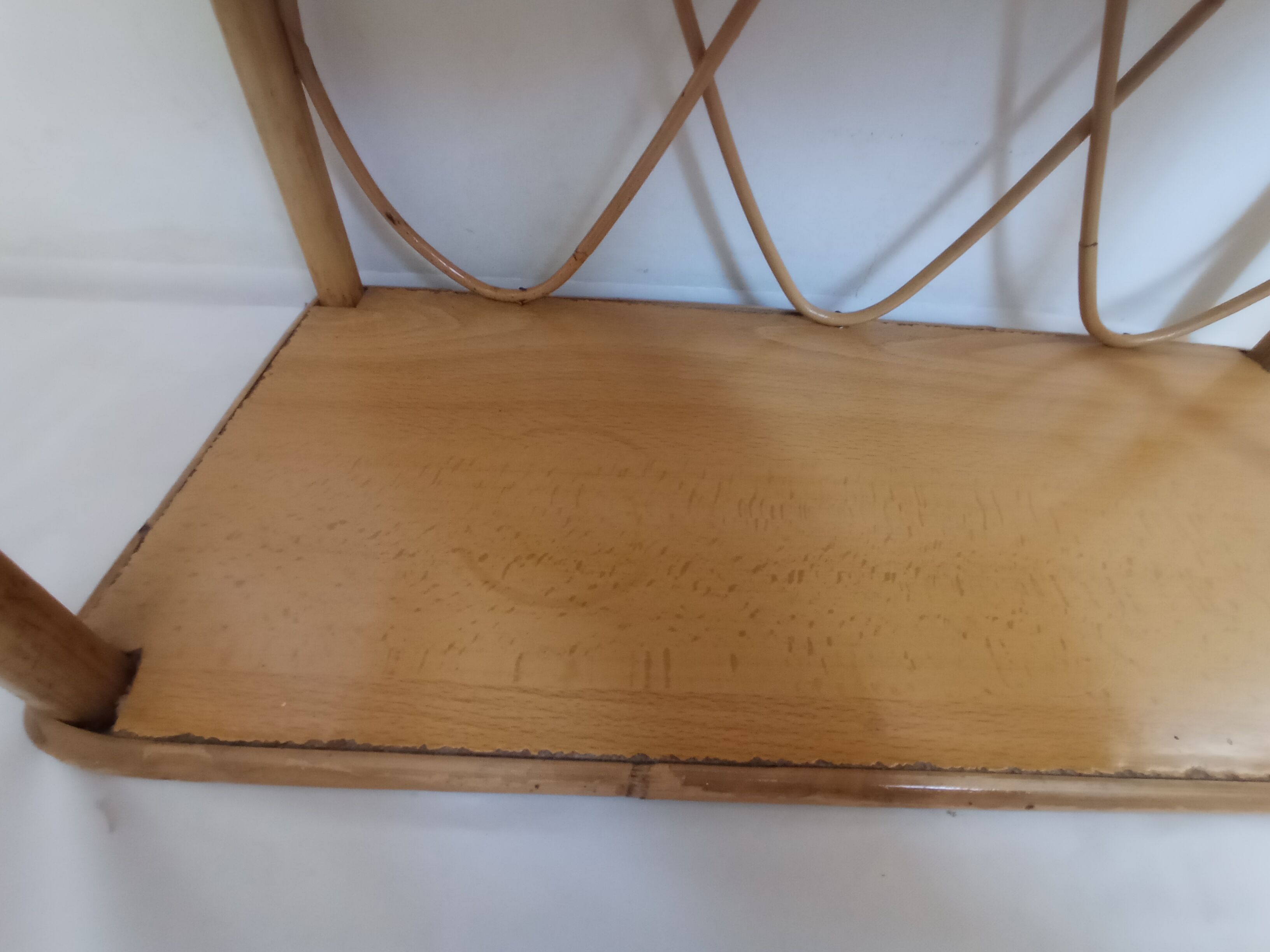 Set of bamboo shelves