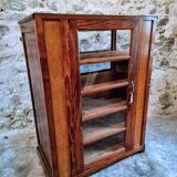 Antique shop window – Pine wood – 1920s/30s – On casters