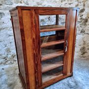 Antique shop display cabinet – Pine wood – 1920s/30s – On wheels
