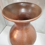 Large iridescent stoneware vase