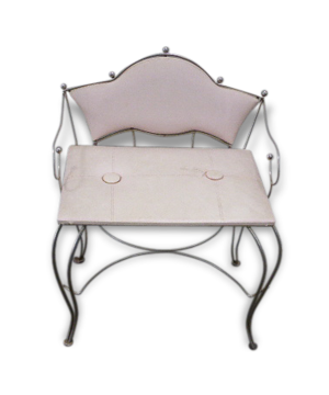 Fauteuil banquette en fer forgé