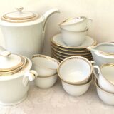 Coffee service for 10 people in Limoges porcelain