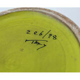 Aldo Londi vase for Bitossi green ceramic