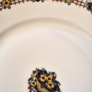 Round serving dish Art Deco, Limoges porcelain, André François, A570