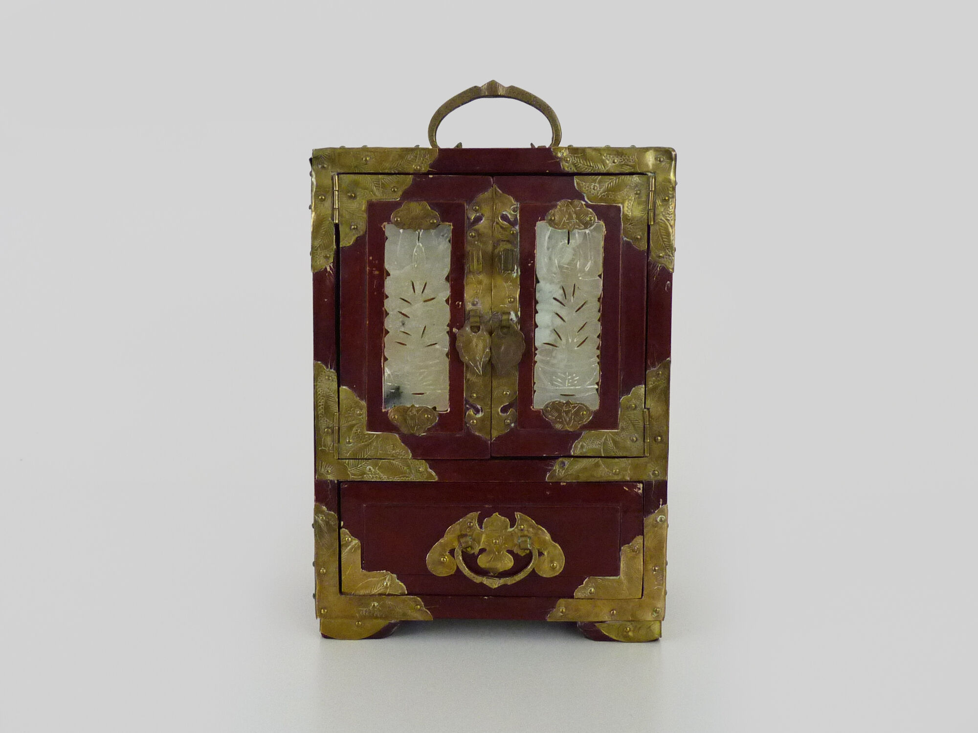 Petite Boîte à Bijoux Chinoise Laquée – Occasion, Non Modifiée, Idéale Pour Rangement Ou Décoration
