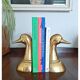 Serres livres canard en laiton