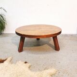 Vintage tripod coffee table brutalist style